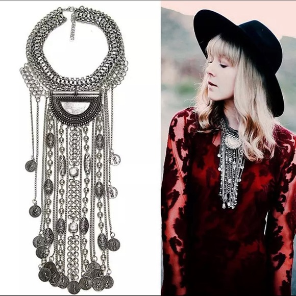 Vintage Jewelry - Bohemian Long Statement Necklace (last piece)